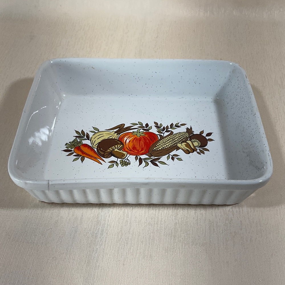 Westland ceramic baking dish with a vegetable "Spice of Life" design